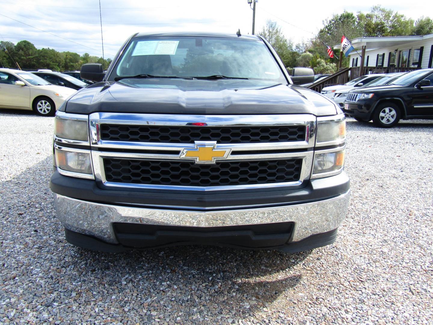 2014 Gray /Gray Chevrolet Silverado 1500 Work Truck 1WT Double Cab 2WD (1GCRCPEH1EZ) with an 4.3L V6 OHV 12V engine, Automatic transmission, located at 15016 S Hwy 231, Midland City, AL, 36350, (334) 983-3001, 31.306210, -85.495277 - Photo#1